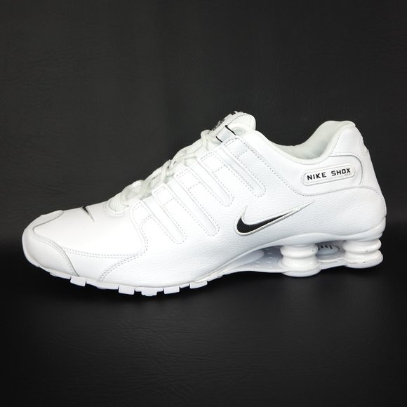 Nike Shox NZ EU Low Mens Running Shoes White Black - Picture 3 of 12